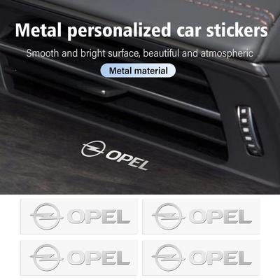 Pegatinas Decorativas de Logo de Coche para Guardabarros Lateral Trasero Maletero Insignia Trasera para Meriva Mokka Grandland Vectra Zafira Vivaro Antara