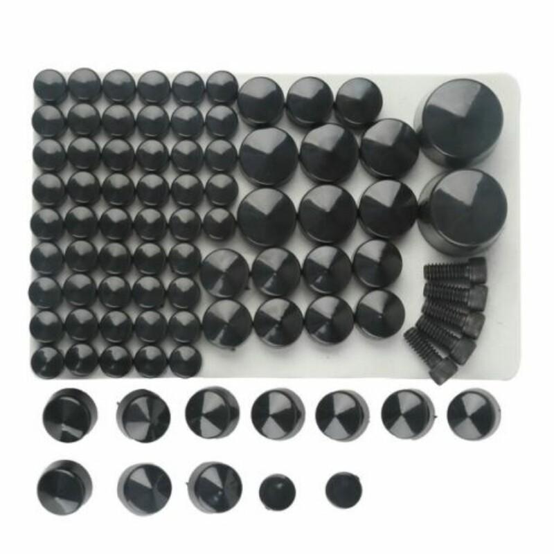 Motorfiets 87 stuks Chroom Zwart ABS Bout Dopjes Deksel Set Voor Harley Softail Twin Cam 1984-2006 2007-2013