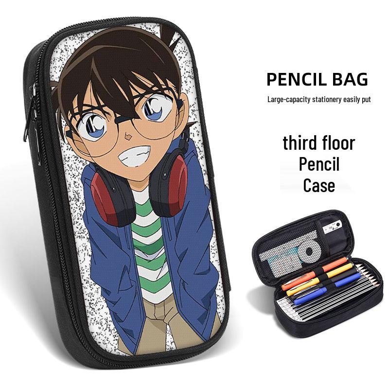 Detektiv Conan Kaito Kid Federmäppchen, Schulbedarf für Kinder, Jungen & Mädchen