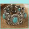 Bohemian Turquoise Armbanden Sieraden Met Geometrisch Patroon Voor Vrouwen