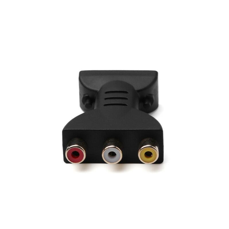 HDTV To AV Gold-plated HDMI-compatible Male to RCA Red Yellow White Video Audio Adapter AV Component Converter Connector For DVD