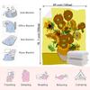 Van Gogh Sunflowers Throw Blanket—A Vibrant and Artistic Blanket Featuring a Bouquet of Sunflowers, Inspired by Van Gogh's Ic