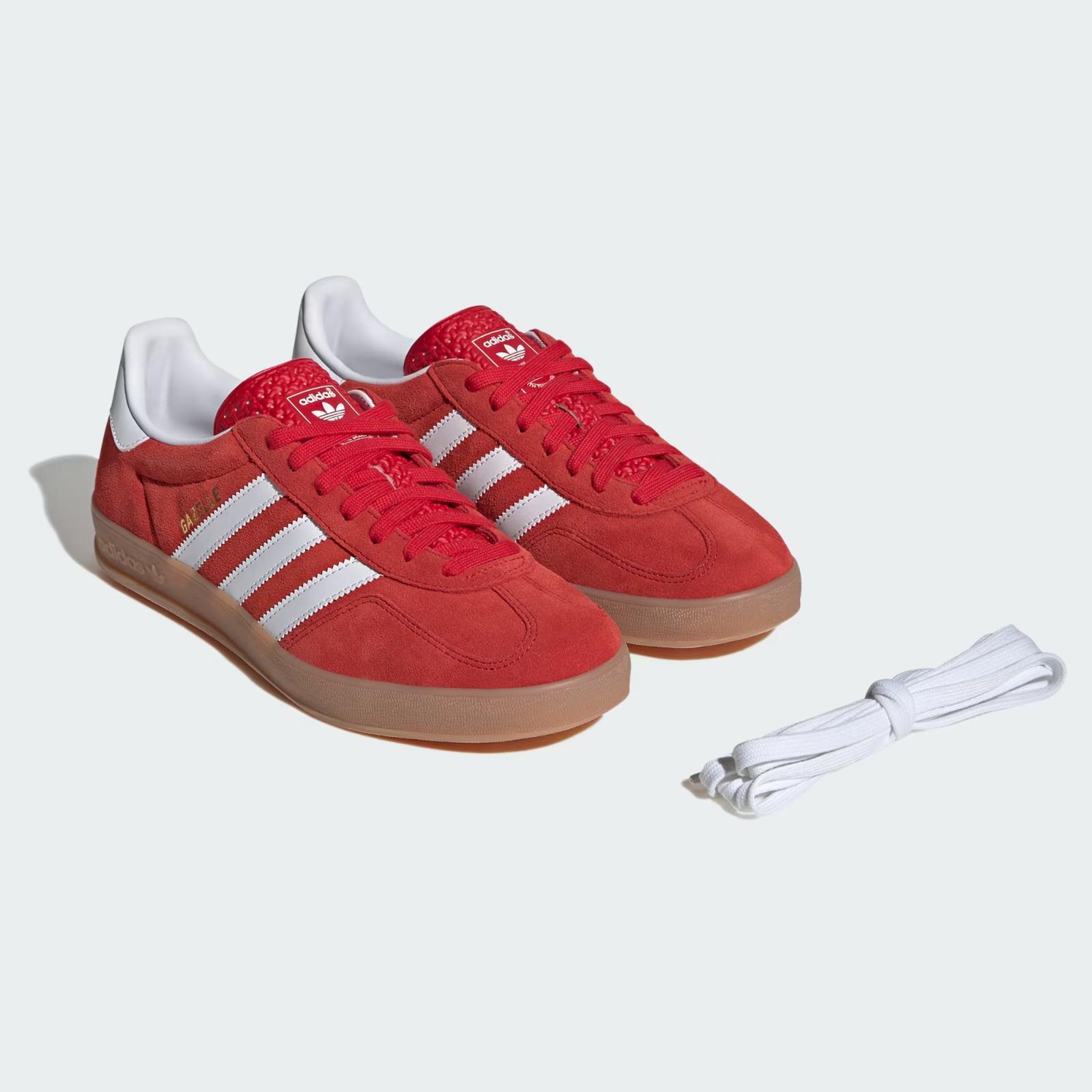 JI2063 adidas Originals Gazelle Indoor Better Scarlet Footwear White Gum (Men s) 5
