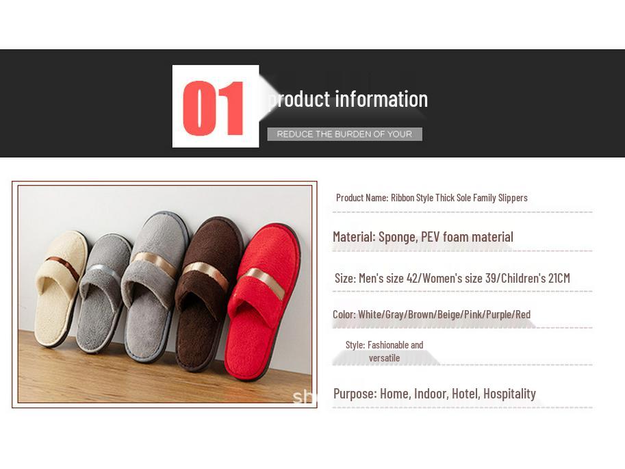 Luxury Washable Coral Fleece Slippers for Guests - Thick Sole, Ideal for Home, Salon, Autumn & Winter