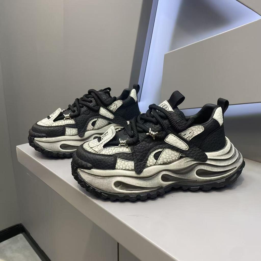 Spring Men's Shoes Casual Sports Shoes Platform Dad Shoes