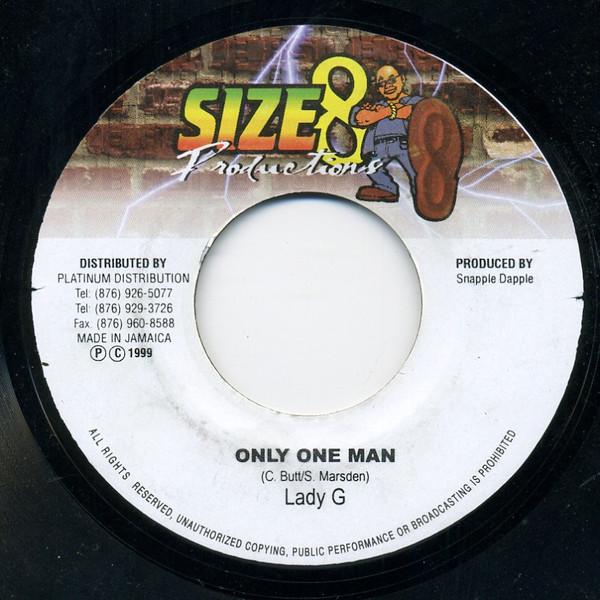 

7inch Record LADY G Only One Man NONE Size 8 Producti 1999 Jamaica Reggae Ska Dub Used