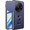 Case for Xiaomi Redmi A3 - Navy Blue - 360° Protection - Rotating Stand - PC + TPU