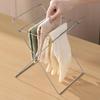 Stainless Steel Garbage Bag Bracket Compact Sink Towel Rack Sink Garbage Organizer  Camping