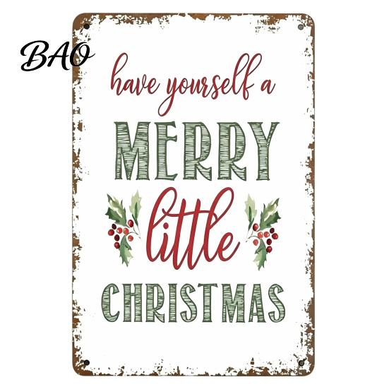 Rustic Home Holiday Embellishments Christmas Wood Sign, Vintage Santa's Sleigh Parking Only Wall 2D Farmhouse Hanging Sign Wooden Plaque for