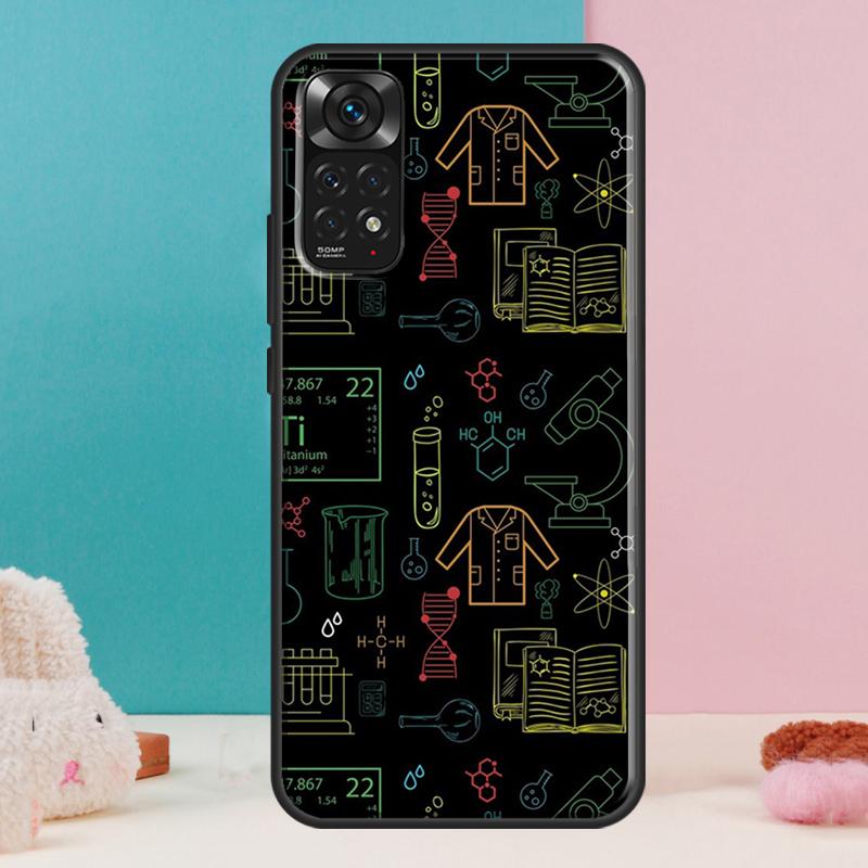 

Chemistry Laboratory Case For Xiaomi Redmi Note 14 13 12 Pro 11 9 10 9S 10S 11S 12S Redmi 14C 13C 10C 12C Cover Redmi Note 12 4G