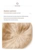European and American 100% Pure Cashmere Knit Slouchy Hat - Warm & Versatile for Autumn and Winter