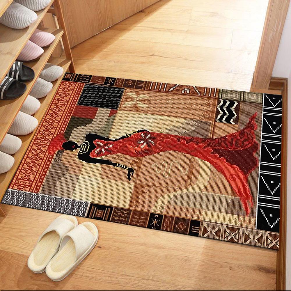 African Heritage Elegance Floor Mats for Living Room, Bedroom and Room Decoration Are Suitable for Gifts.