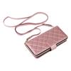 For Samsung Galaxy S23+ Case Rhombus Zipper Wallet Leather Phone Cover with Straps