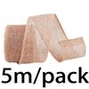 (5 meters/pack) 40mm color linen fabric iron wire edge ribbon gift box packaging ribbon festival decoration handmade DIY