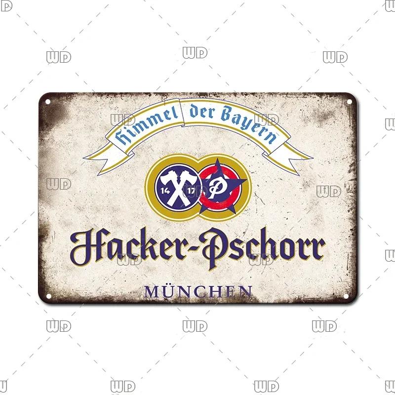 Vintage Deutschland Paulaner Bier Blechschild für Bar Cafe Man Cave Dekoration 20x30cm（7.8x11.8inch）