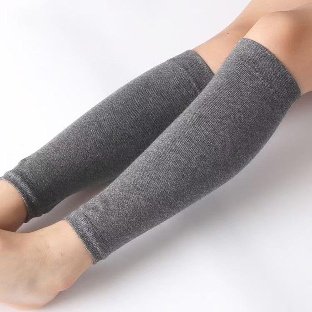 Damen Beinwärmer im koreanischen Stil mit Farbblöcken: Weiche Baumwoll-Polyester-Wadenstrümpfe & Knieschoner für Kälteschutz