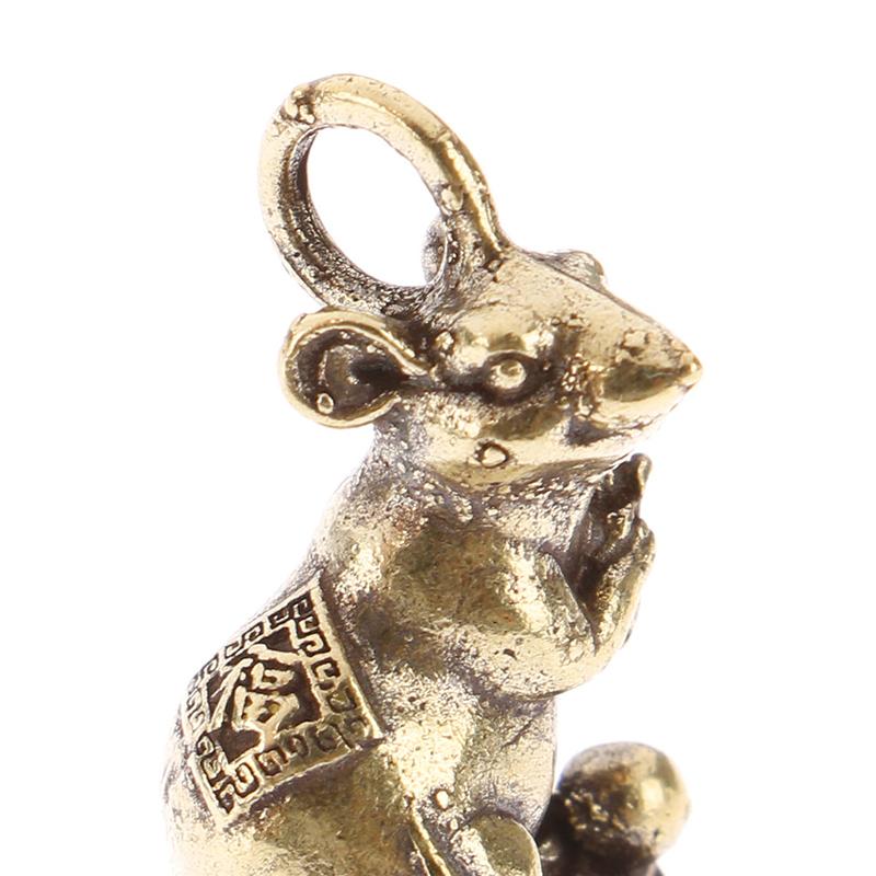 2020  Year Gift Lucky Mouse Rat Year Desk Decor Copper Wealth Rats Figurines