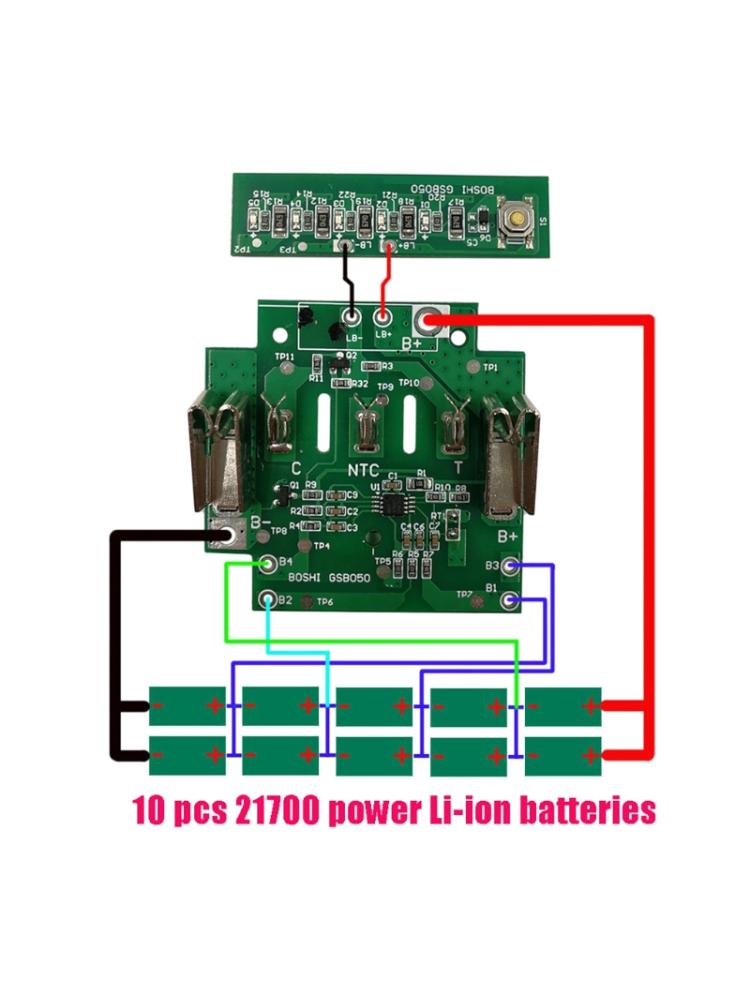 Battery Plastic for Case PCB Circuit Board 21700 BAT618 Battery for Protection Box for Battery Container Box