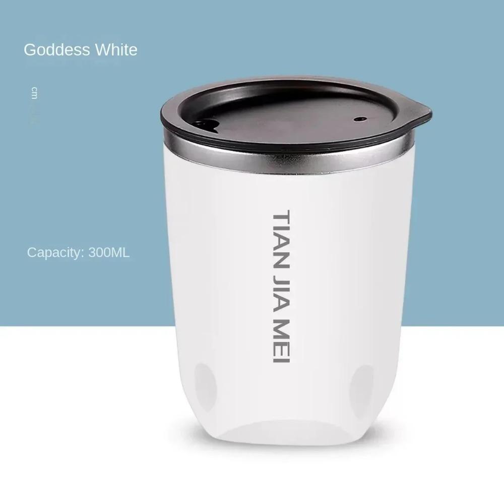 300ml 304 Stainless Steel Coffee Cup Mug With Lid Insulated Coffee Mug Double Wall Coffee Tumbler Heat-resistant Drinkware