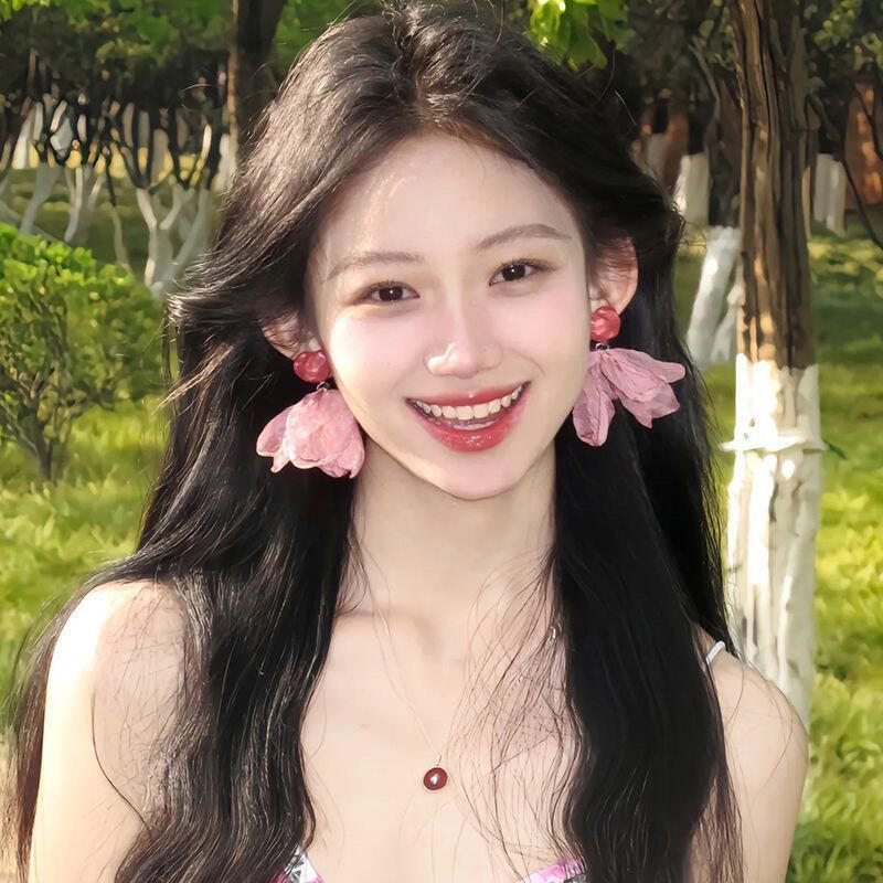 Cercei Vintage cu Ciucuri Lungi cu Flori Pentru Femei, Dulci, din Șifon, cu Temperament, Cercei Atârnători, Bijuterii pentru Petrecere, Nuntă, Plajă