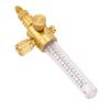Nitrogen Flow Indicator Pure Copper Double Scale 1 4in Thread Inlet Outlet Connection Nitrogen Flow Indicator