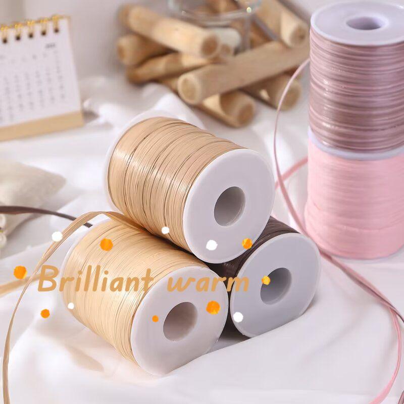 50g/roll Imitation Cotton Grass Weaving Thread Knitting Crochet Straw Hat Beach Bag Summer Weaving Cotton Grass Lafite Yarn