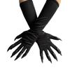 Black Ghost Cat Demon Paw Gloves Full Finger Women Long Mittens  Cosplay