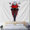 Wandteppich Anime Wandteppich Wandbehang Böhmische Wandteppiche Mandala Heimdeko Zubehör Zxmoto 820Rr Rot