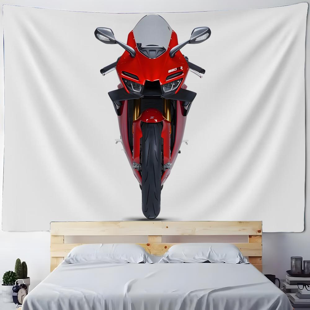 Wandteppich Anime Wandteppich Wandbehang Böhmische Wandteppiche Mandala Heimdeko Zubehör Zxmoto 820Rr Rot