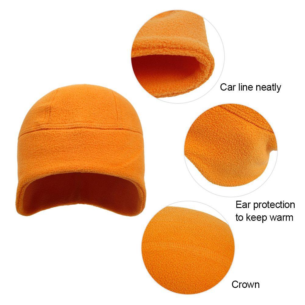 Slouchy Running Cycling Cap Warm Earmuffs Riding Hat Winter Ski Cap  for Men Women