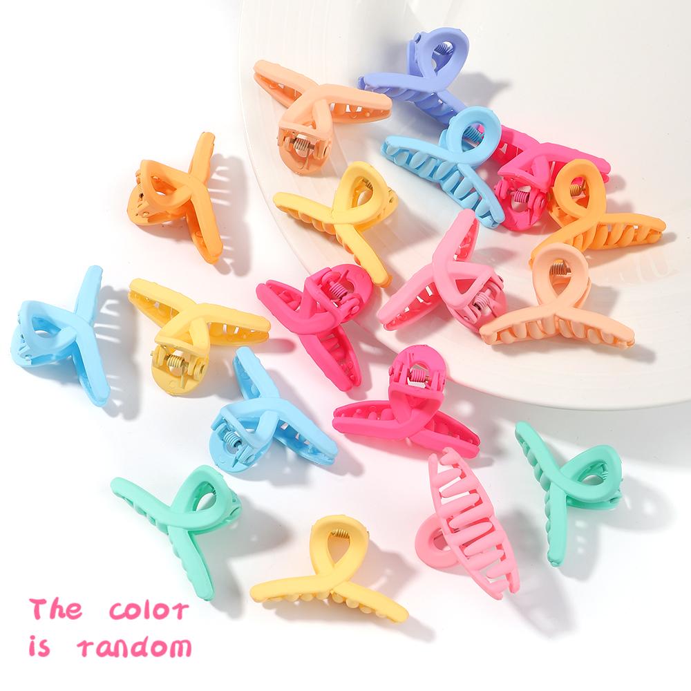 

5Pcs/lot Mini Crab Clip Korean Lovely Scrub Women Girls Small Hair Claws Kids Sweet Hairpins Hairclips Hair Accessories 5pcs