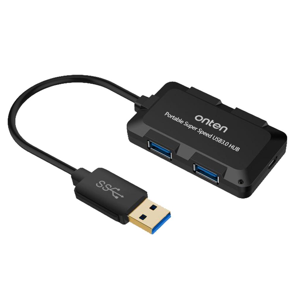 

ONTEN 8102B 4-портовий USB 3.0 концентратор, квадратний, з живленням, спліттер із протоколом розумної зарядки BC1.2, 480 Мбіт/с / 5 Гбіт/с A