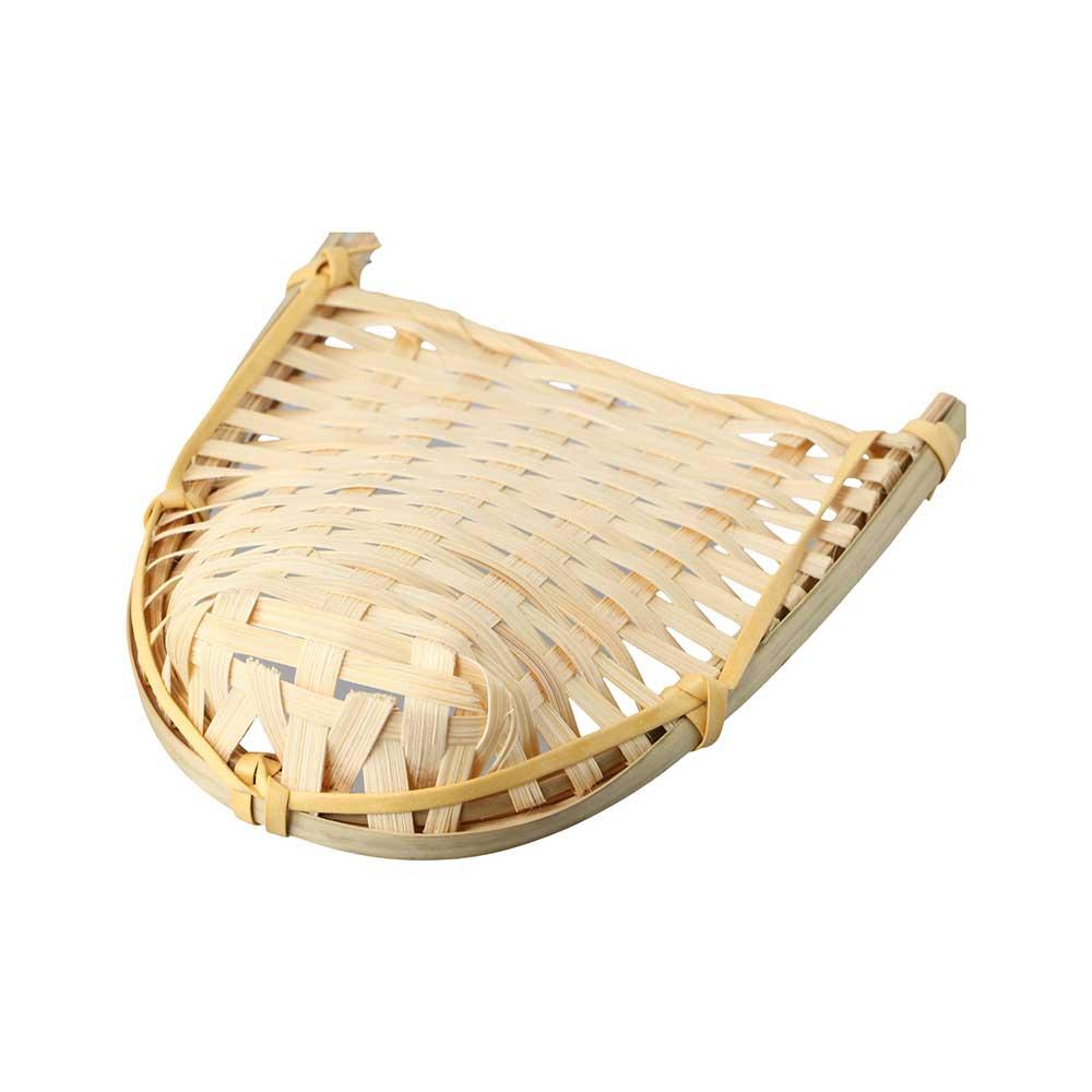Handwoven Handmade Knitted Tasteless Kitchen Supplies Bamboo Basket Vegetable Storage Tray Dustpans