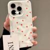 Fashion Aesthetic Cute Love Heart Phone Case For iPhone 17 Air 15 16 14 Plus 13 12 11 Pro Max 17 Pro SIlicone Grain Soft Cover