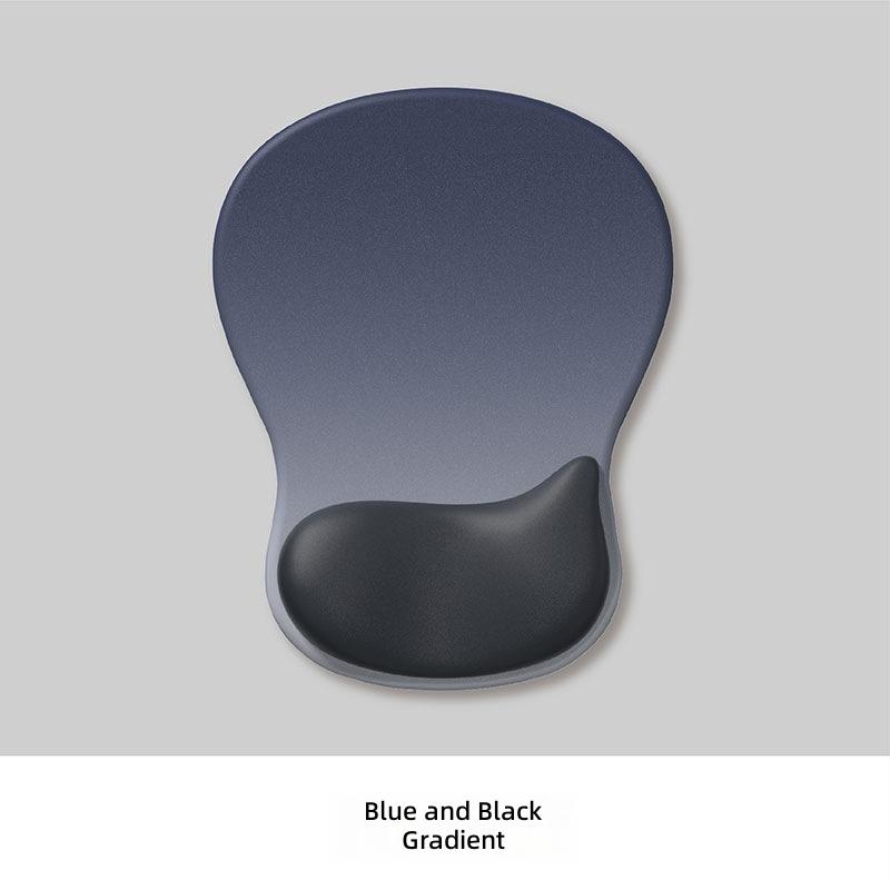 Gradient Simple Thickened Anti-Slip Ergonomic Computer Mouse Pad with Wrist Rest and Silicone Mouse Mat