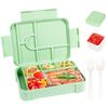 Large Capacity Bento Lunch Box for School Microwave Bento Box Leak-Proof Sealing Portable Divided Fresh-Keeping Food Container