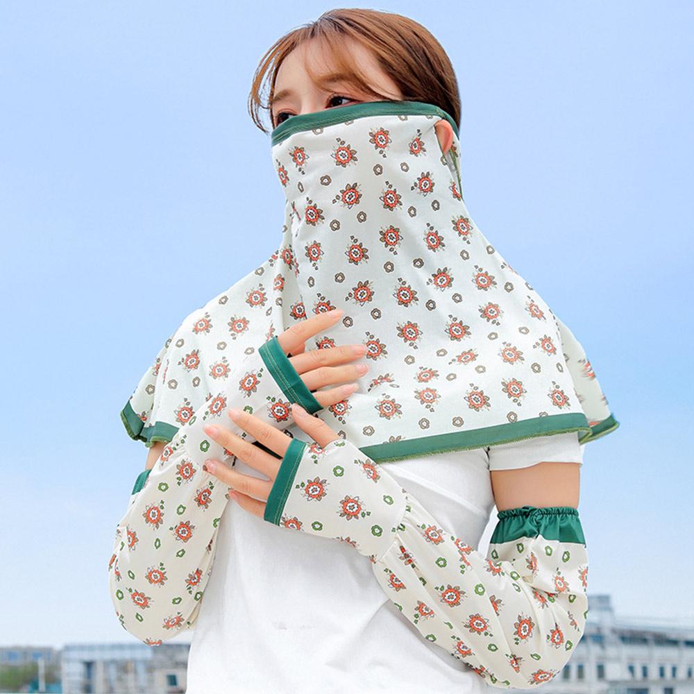 Full Face Anti-UV Neck Scarf Arm Sleeve Sunshade Face Mask New Face Cover Scarf  Driving Cycling