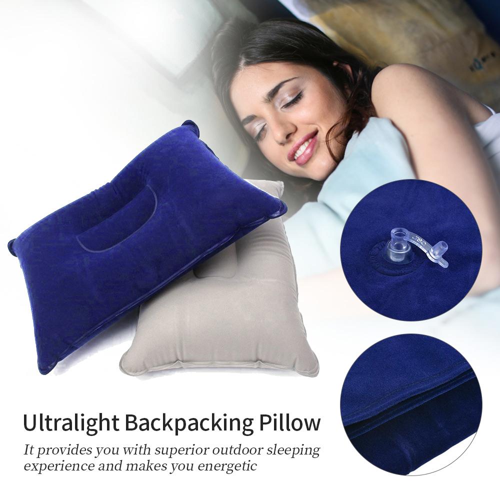 

Ultralight Inflatable Air Pillow Sleeping Head Rest Folding Air Travel Pillow Blue
