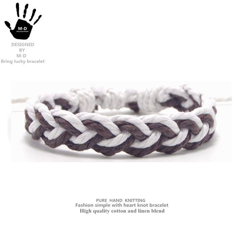 

Ульцзанг Натуральный хлопок и лен Харадзюку Браслет для пары