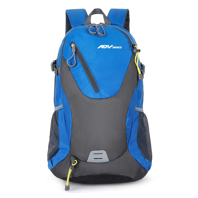 

For HONDA ADV350 ADV 350 2025 2025 Motorbike Travel Backpack Riding Cycling Storage Luggage Bag Large Capacity Travel Backpack небесно-голубой