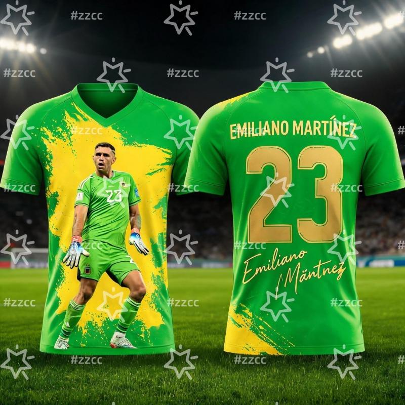 2026 Argentina Football Jersey Emiliano Martínez Goalkeeper Jersey Summer Sports T-Shirt Clothing Tee Y2k