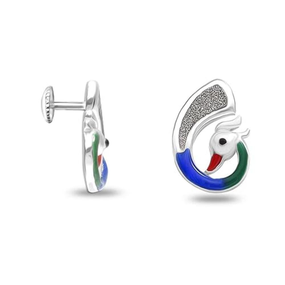 Moments 925 Sterling Silver BIS Hallmarked Small Stud Earrings for Women and Girls