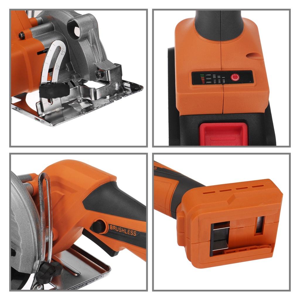 21V Electric Mini Circular Saw 100MM Multifunctional Electric Saw DIY Power Tool 1500W Electric Woodworking Tools 4 Inches