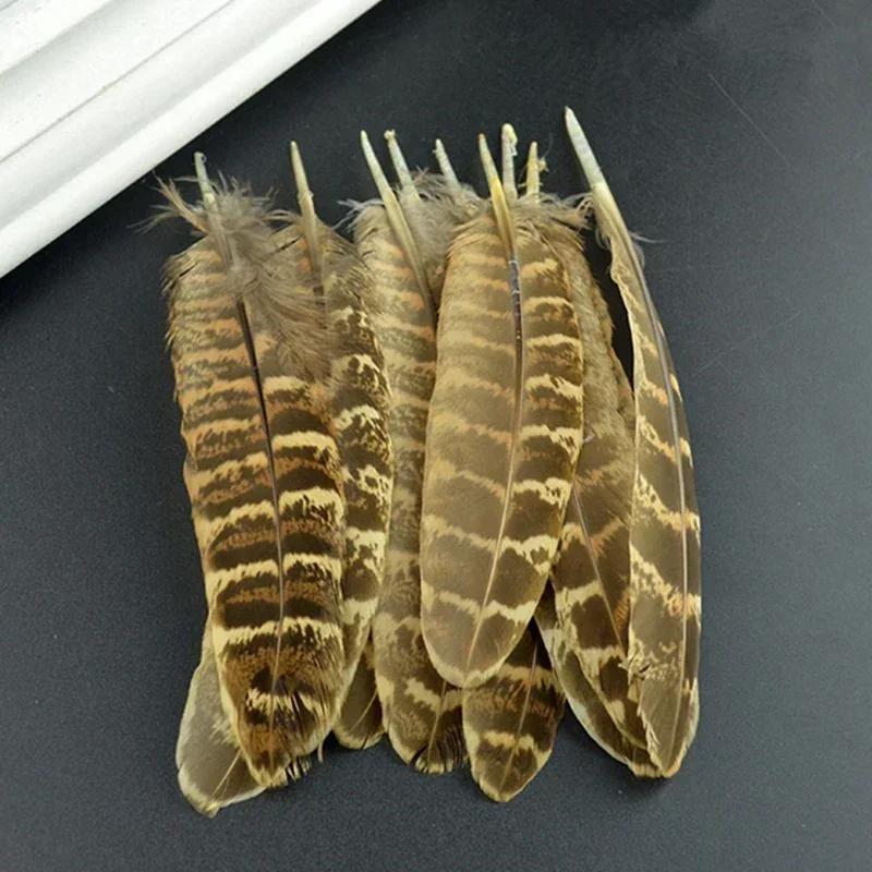 Natural Female Pheasant Feathers for Carfts Chicken Handicraft Accessories Decoration Plumas Feather Decor Carnaval