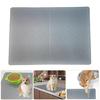 Cats Litter Trapping Mat for Indoor Silicone Waterproof Dog Bowl Placemat Antislip Cats Treats Pad Feeder Mat Pet Supply