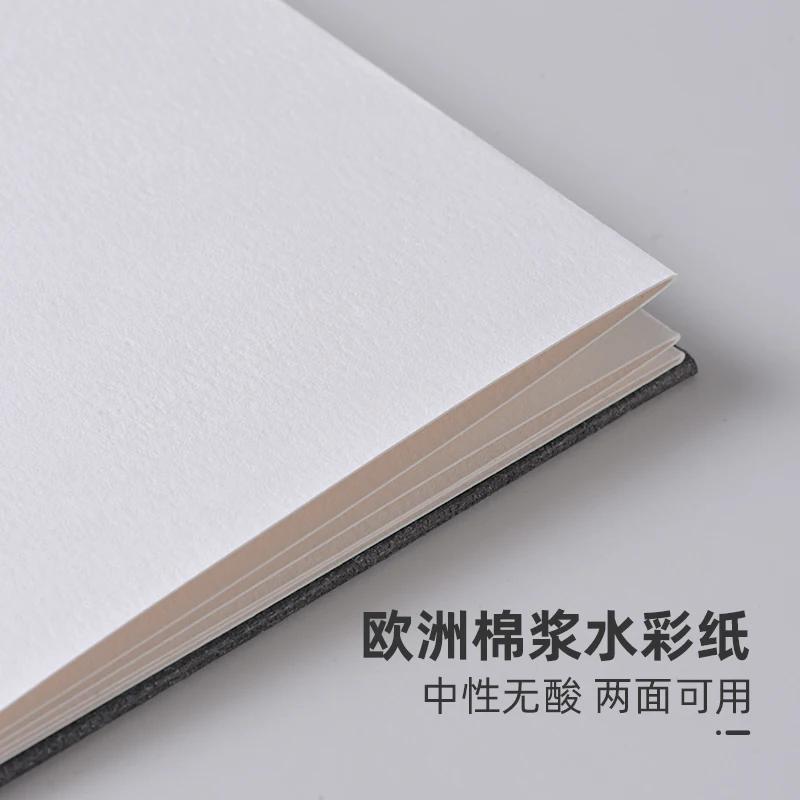 Mini Watercolor Sketchbook for Artists Organ Design Foldable Academic Painting Book Travel Notebook Gift for Artist Painters
