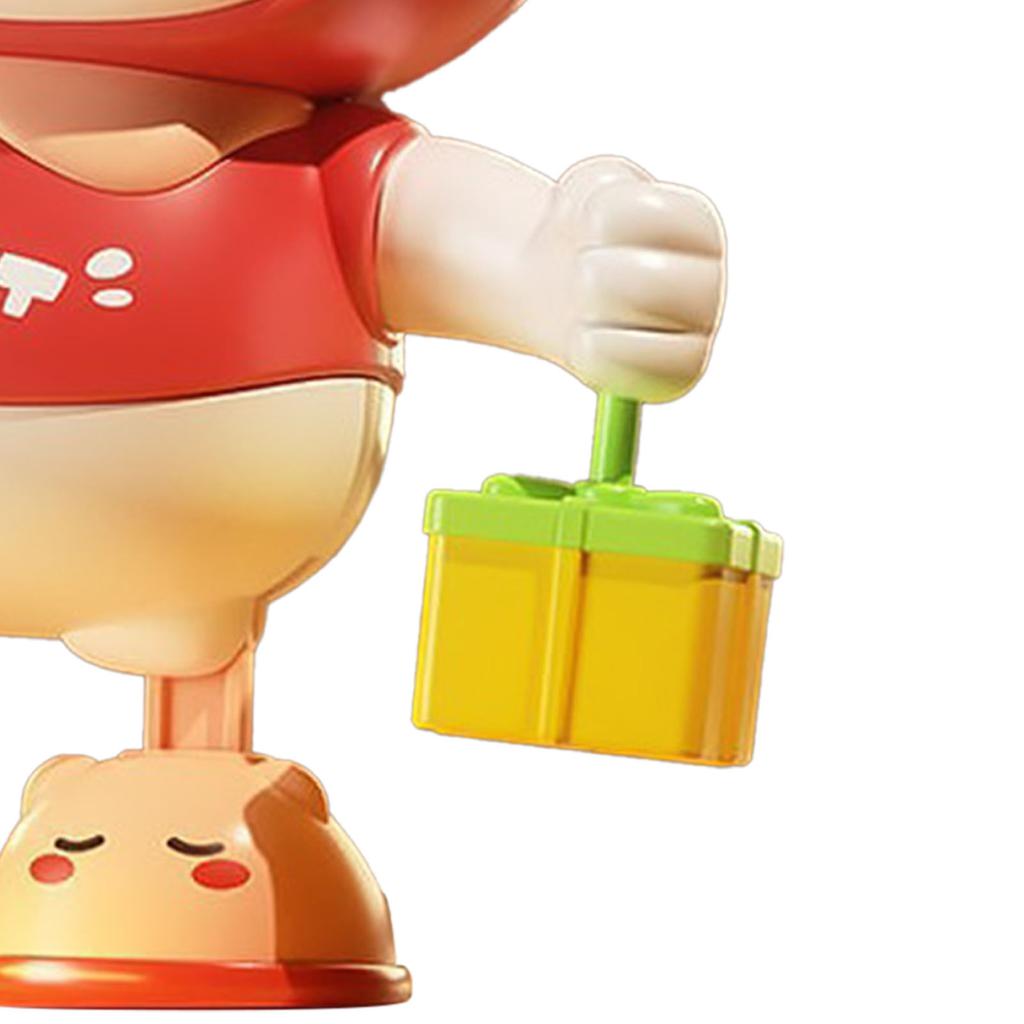 Musikalisches Tanzendes Häschen Spielzeug Kopf Hoch Training Elektronisches Tanzendes Häschen Spielzeug für Neugeborene Zuhause Draußen Rosa