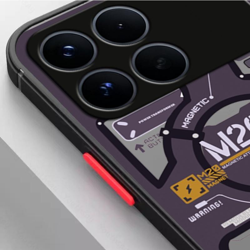 For Xiaomi POCO F8 Pro Case Unique Machine Style Matte Silicone PC Shockproof Protector Case POCO F8 Pro Cover POCO F8 Ultra