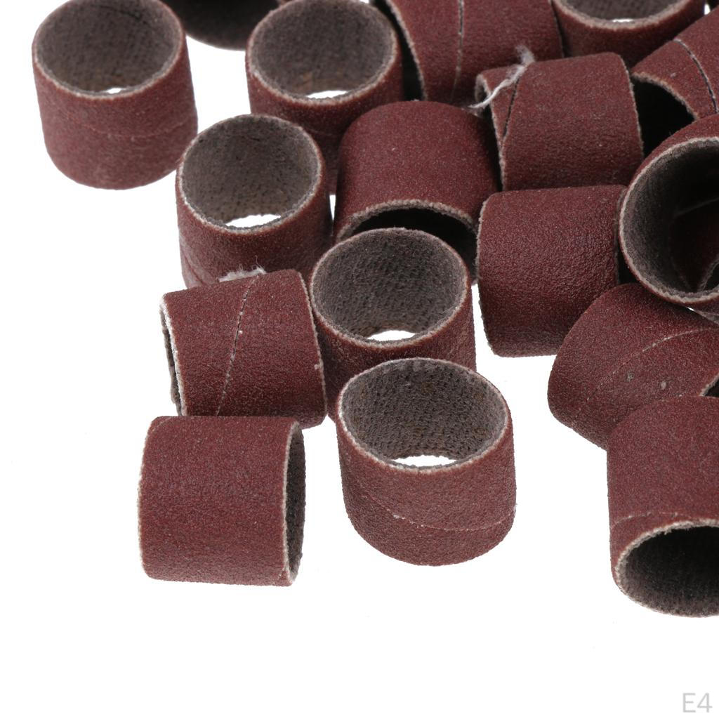 100 Pieces Sanding Drums Sanding Bands Sleeves For Rotary Tools
