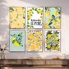 1pc La Dolce Vita Lemon Poster Paper Print Home Bedroom Entrance Bar Cafe Art Painting Decoration